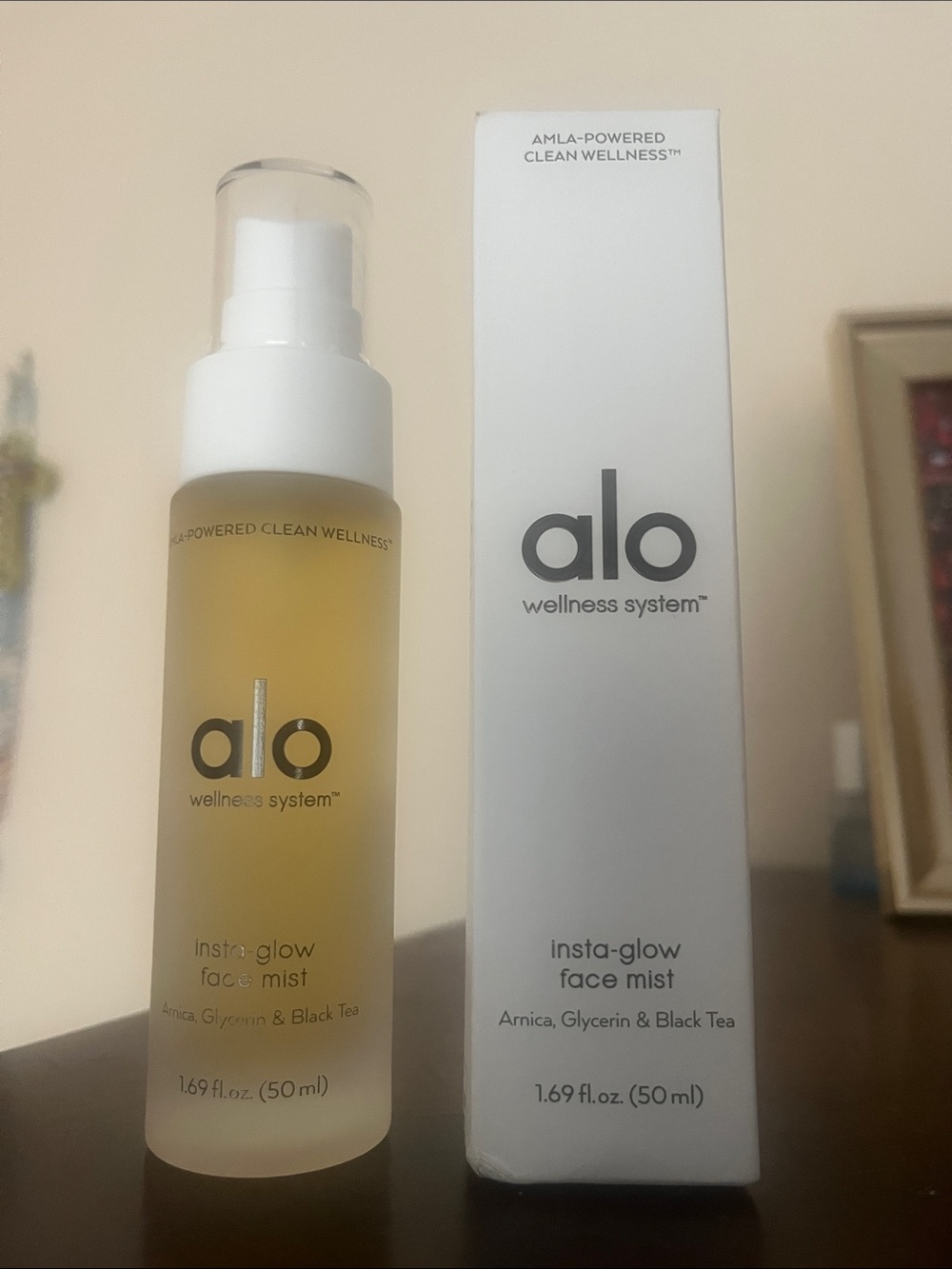 NIB ALO Wellness System Insta-Glow Face Mist